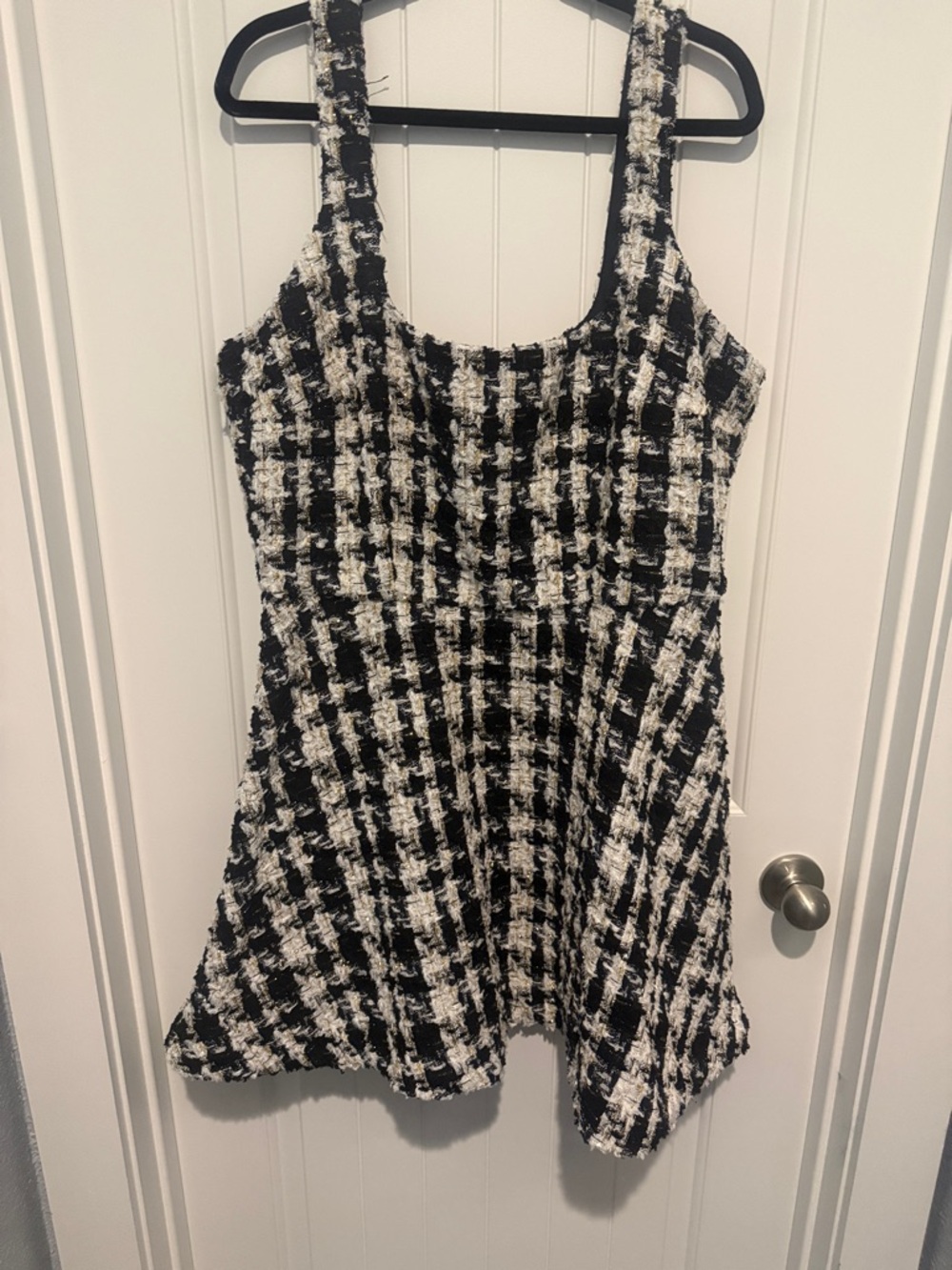 Eloquii Black & White Tweed dress
